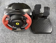 Xbox Thrustmaster Ferrari 458 Spider Racing Steering Wheel & Pedal -Untested