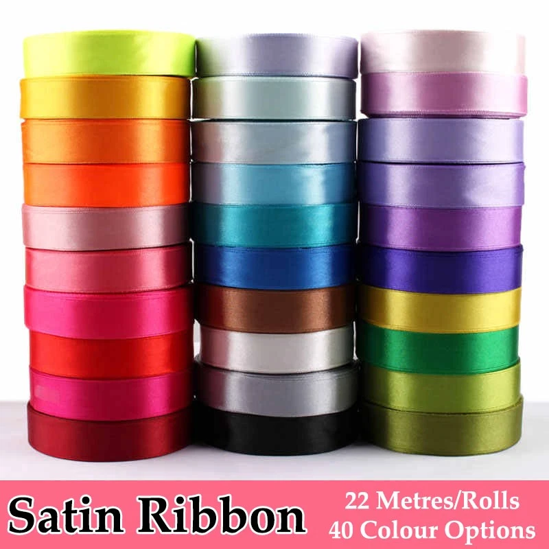 Netuno 1x rotolo nastro blu forte 6 mm x 32 m nastro di raso