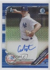 2019 Bowman Chrome Prospects HTA Choice Refractor /150 Garrett Whitlock Auto p7m