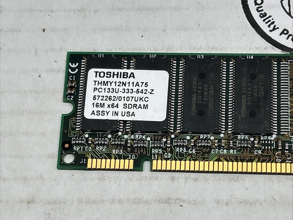 THMY12N11A75 Toshiba 128MB PC133U-333-542-Z Memory RAM - Image 2 of 4