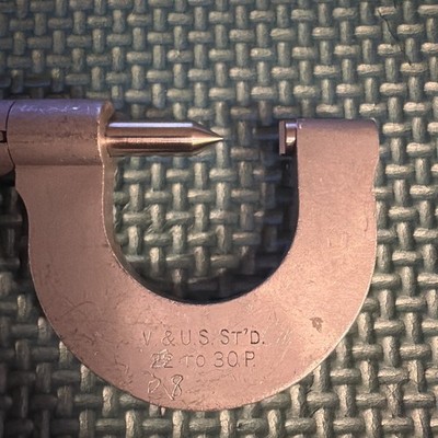 STARRETT SCREW THREAD MICROMETER NO. 575C 28-30P