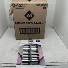  7 Member's Mark Alkaline C Batteries 12 Pack exp 2035 1.5V