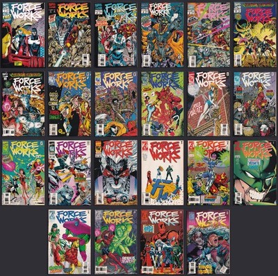 Force Works #1-22 Complete Series! Iron Man, Arachne! Early Abnett & Lanning!