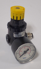 PARKER 14R113FC AIR PRESSURE REGULATOR 300 PSI W/ WIKA 0-60 PSI GAUGE