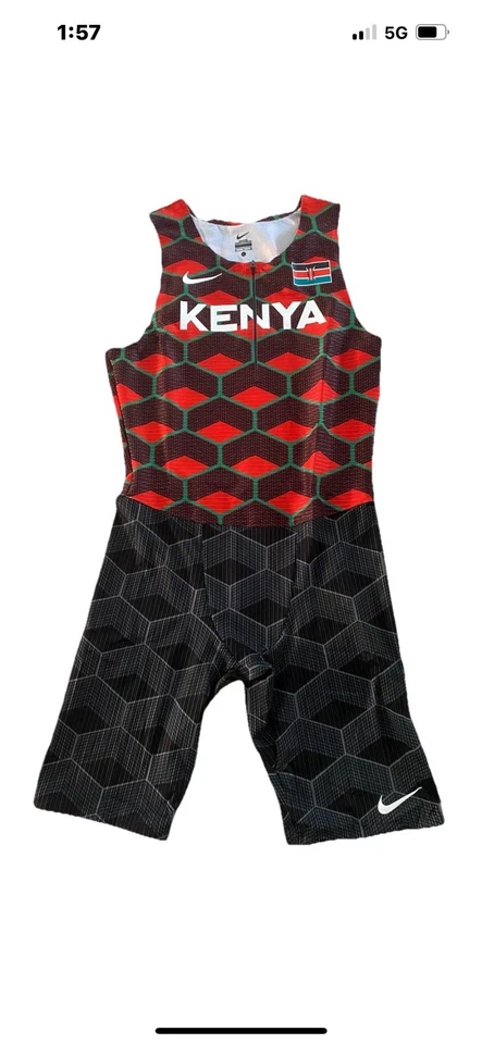 Nike Pro Elite Kenya International Team Speedsuit Singlet Men’s Size Large New - Image 2 of 3