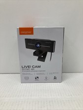 CREATIVE LIVE CAM SYNC 4K UHD Webcam with Backlight Compensation NEW