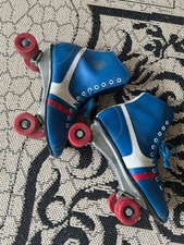 1970s Fireball Skates Roller Derby Blue Vintage Outdoor size 5