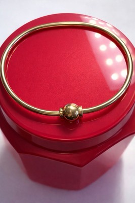 Solid 14K Yellow Gold Cape Cod Lestage Screwball Bracelet-Size 6.5.