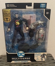 DC Multiverse McFarlane Toys Project Superman  Flashpoint  Gold Label BAF Cyborg