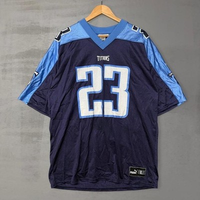 Puma Tennessee Titans Blaine Bishop 23 Jersey Navy Blue Vintage NFL Large