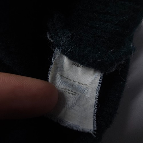 Vintage Patagonia Heavy Wool Sweater Large (Fits small) Green Hong Kong 90s Crop - Picture 8 of 11