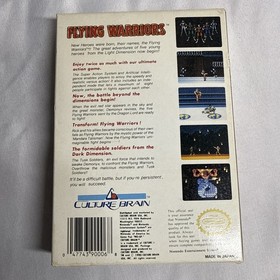 NES Nintendo FLYING WARRIORS Complete CIB Boxed Super nice box