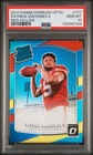 2017 PANINI DONRUSS OPTIC RED/YELLOW #177 PATRICK MAHOMES II ROOKIE RC PSA 10