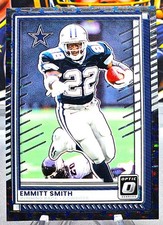 2025 Donruss Optic Emmitt Smith Blue Stars Emoji Prizm COWBOYS 