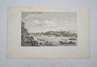 Gravure ancienne - Vue de Valence - Lallemant - Circa 1780