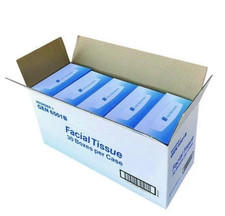 GEN Facial Tissue, Flat Box, 2-Ply, White, 100 Sheets/Box, 30 Boxes/Carton