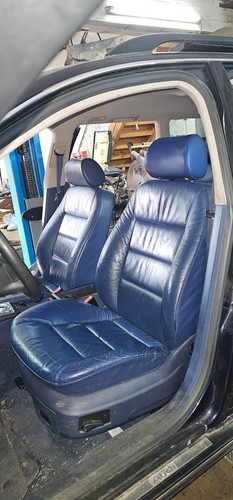 Audi A6 4B Avant Sitzausstattung Sitze Türverkleidung Set blau Leder Sitzheizung