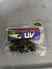 Tightlines UV Hy-Brid Craw RATTLING 4" Green Pumpkin Black  Rattl'n Whiskers