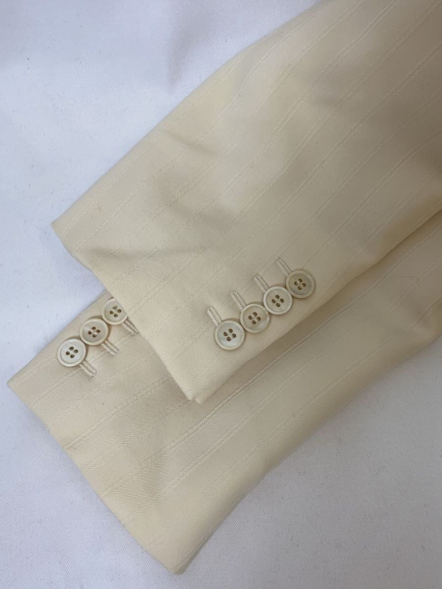 SAINT LAURENT altra giacca 48 lana panna righe 684413 Y1A39 usata