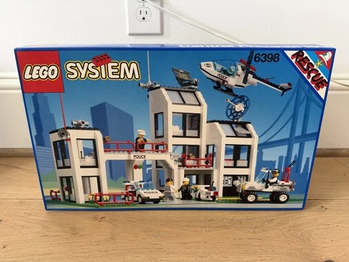 LEGO Town: Central Precinct Hq 6398 + 6533 Missing Baseplate Vintage Retired