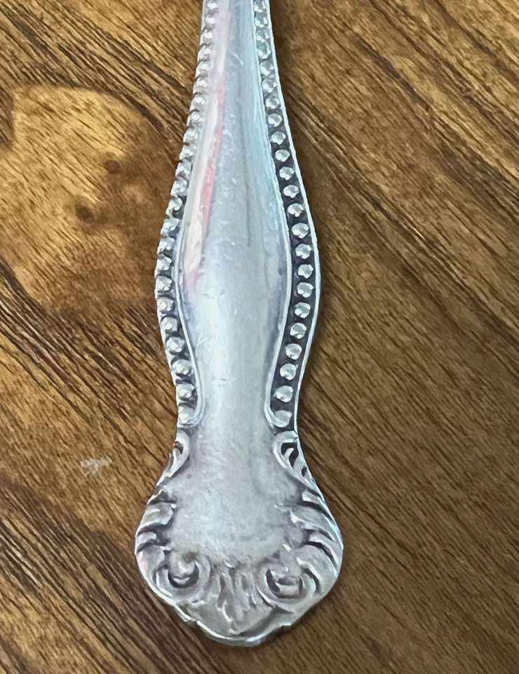 c 1900 Silverplate Grapefruit Spoon/Pattern:W SILVER PLATE ONE/by W ...