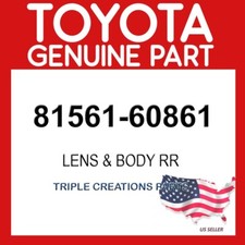 Toyota Genuine 8156160861 Lens & Body Rr 81561-60861 OEM