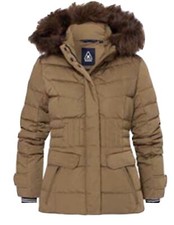Gaastra Women’s Down Jacket Elegant, Light Brown/goldish, Medium/12