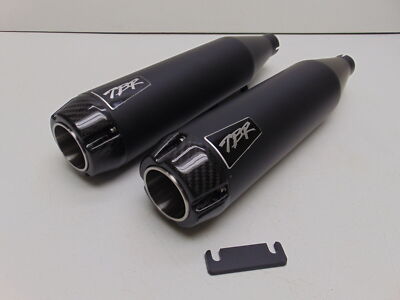 Two Brothers Racing Dual Shorty Slip On Muffler Exhaust Harley 04 - 2017 New USA