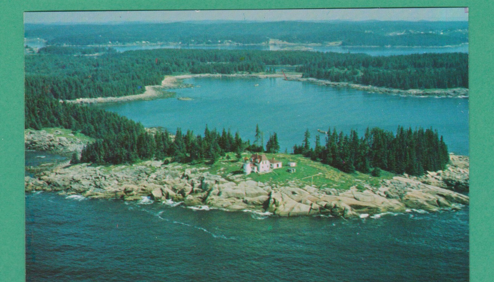 Heron Neck Light Green Island Vinalhaven Maine Me Lighthouse eBay