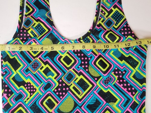Coquetry Clothing Junior/ Petite 3 Piece Neon Holographic Spandex Swim Wear S/M - Picture 7 of 10