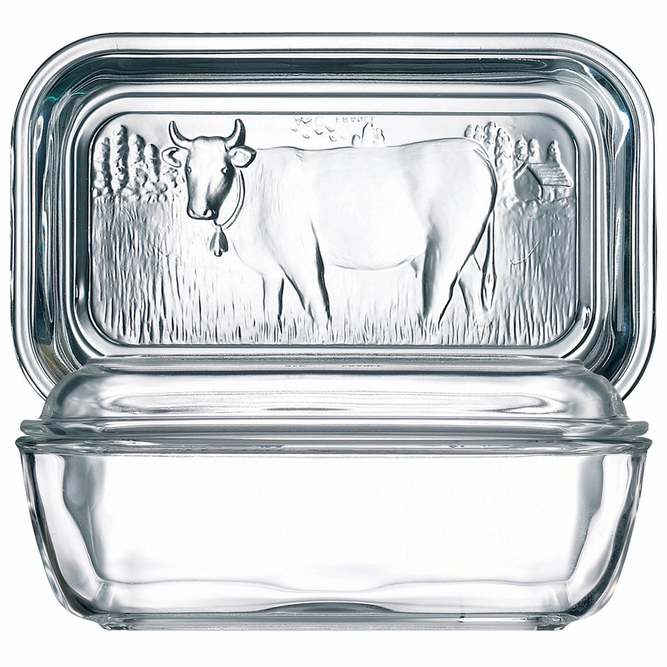 Martha Stewart Butterdose Aus Steinzeug – 20,6x11,1x7,6 Cm, Cremefarben, Spülmaschinenfest, Mit Deckel