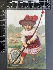 Antique Victorian Trade Card Advertising Ephemera Clark's ONT Spool Cotton 