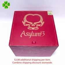 Asylum 13 Corojo 80 x 6 Empty Wood Cigar Box 6.5" x 6.75" x 5.5"