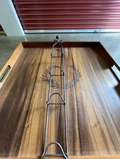 Decorative metal hanging rack.