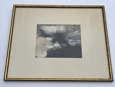 MID CENTURY ABSTRACT PAINTING MODERNISM EXPRESSIONISM 1950'S VINTAGE MYSTERY ART