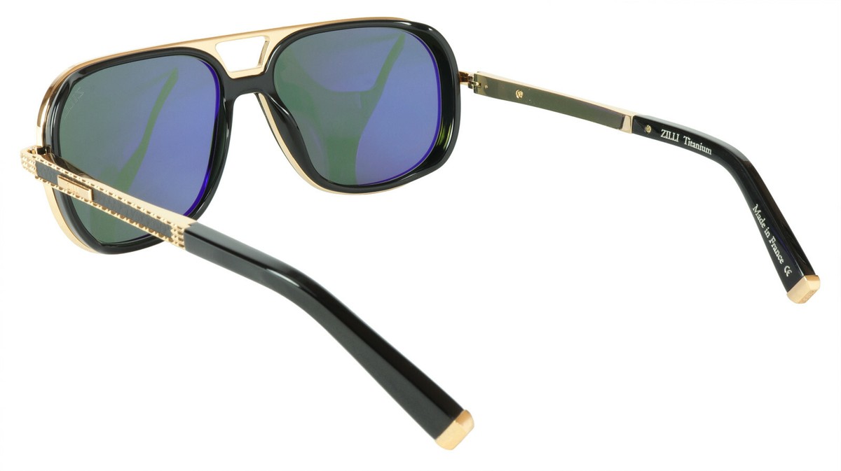 ZILLI Sunglasses Titanium Acetate Leather Polarized France