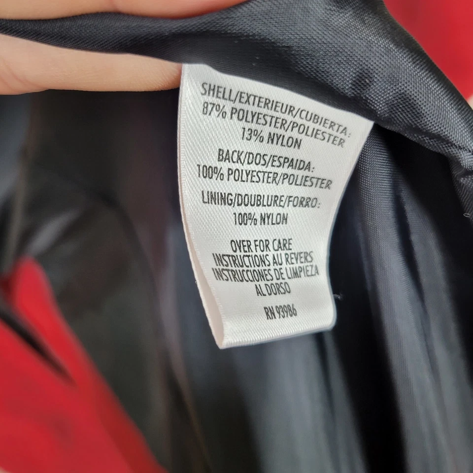 Gabardina informal Corner Annex talla pequeña chaqueta peso medio primavera otoño rojo  Foto 4 de 4