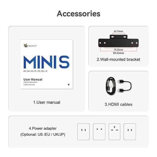 Beelink MINI S12 PRO Intel N100 mini pc RAM 16GB SSD 500GB DDR4 gaming mini pc - Picture 21 of 21