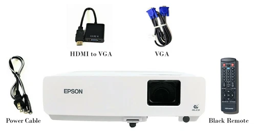Epson PowerLite 83+ LCD Projector 2200 ANSI HD 1080i HDMI w/Adapter Opens in a new window or tab