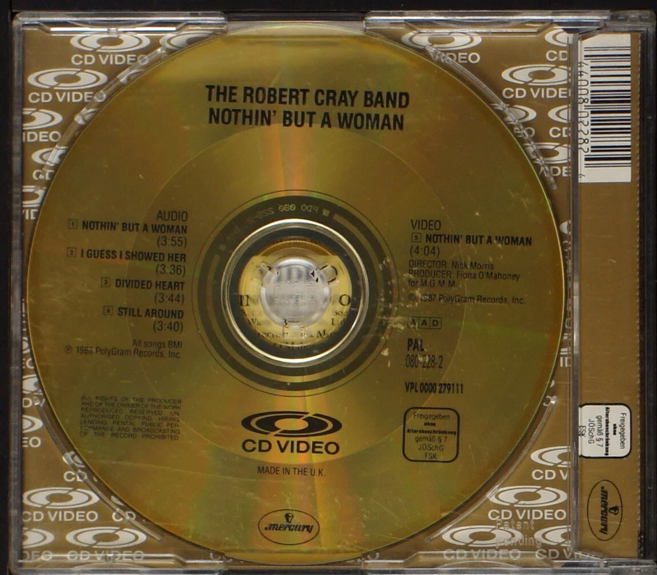 Robert Cray - Nothin' But A Woman - CD single + CD video PAL [01] EU Foto 2 de 3