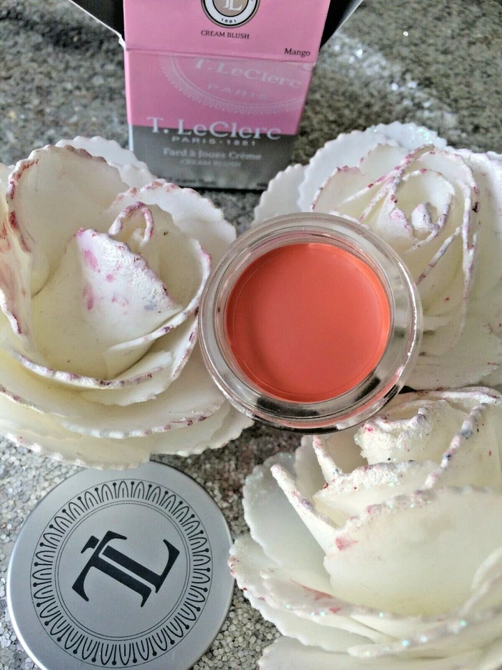 T LECLERC TEINT FARD A JOUES BLUSH crème Pêche LONGUE TENUE VAL 24€ NEUF - Photo 1/1
