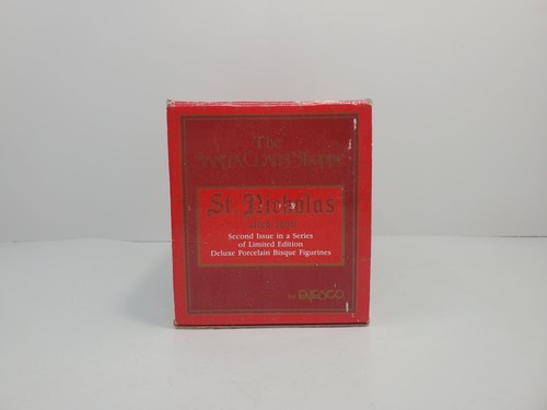 Figura de porcelana de lujo The Santa Claus Shoppe St. Nicholas Circa de Enesco nueva en caja - Imagen 6 de 8