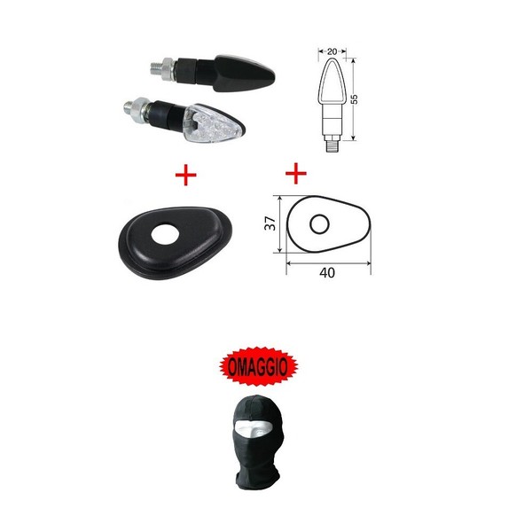 FüR Yamaha FZ6 Fazer 600 2004 - 2007 Paar Von LED Blinker Yamaha Mit Adapter-image
