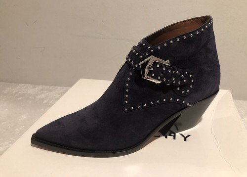 NIB Givenchy Elegant Blue Suede Studded Western Booties Size 40EU/9.5US $1095.00 - Picture 6 of 12