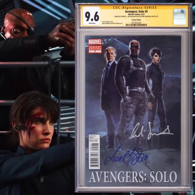 CGC 9.6 SS Avengers Solo #5 Variant signed by Samuel L Jackson & Cobie ...