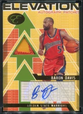 2008 BOWMAN ELEVATION AUTO PATCHES BARON DAVIS #EAP-BD WARRIORS /5 BJ3