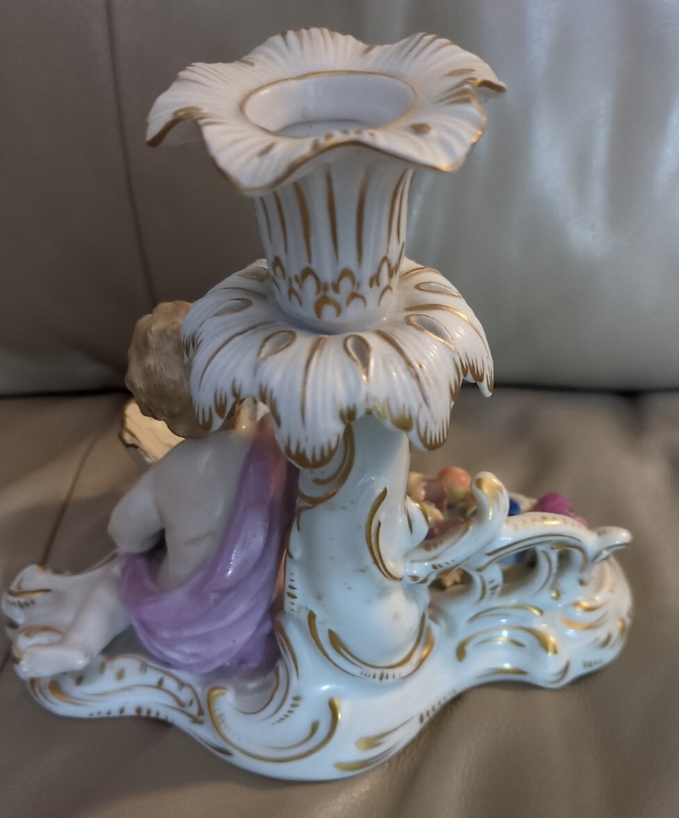 Carl Thieme Dresden antique cherub candlestick circa 1902 | eBay Carl Thieme Dresden antique cherub candlestick circa 1902 | eBay