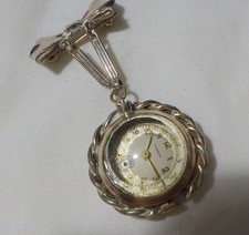 DECO 10KT ROLLED GOLD VINTAGE PENDANT WATCH RUNDS MANUAL WIND UP