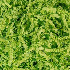 Crinkle Cut Paper Shred Filler 2 LB for Gift Wrapping  Filling - Lime Green