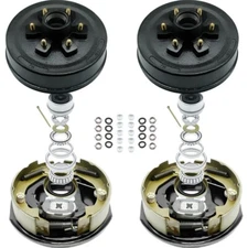 6 on 5.5 Trailer Brake Drum, Self-Adjusting Electric Brakes for 5200-6000lb Axle